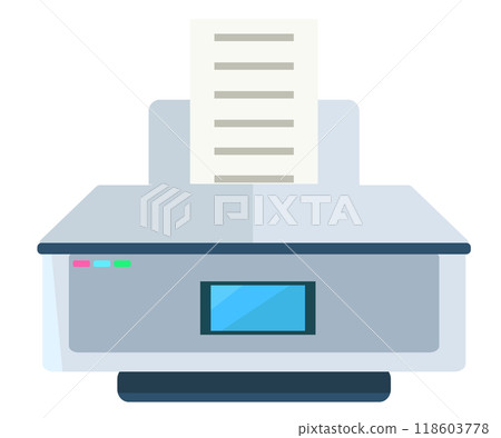 Copy machine, printing machine vector illustration Copy machine, printing machine vector illustration 118603778