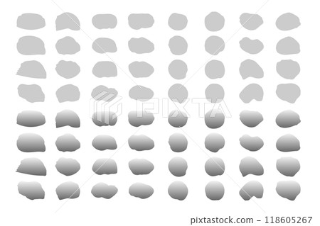Handwritten heading circle set, monochrome Handwritten heading circle set, monochrome 118605267
