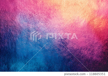 Abstract colorful gradient noisy grain texture.. Generative AI. 118605351