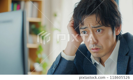 A confused businessman 118605526