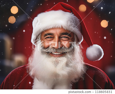 Photo of Santa Claus during Christmas. 118605831