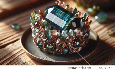 A stunning tourmaline accessory featuring vibrant gemstones, perfect for an October birthday gift 118607032