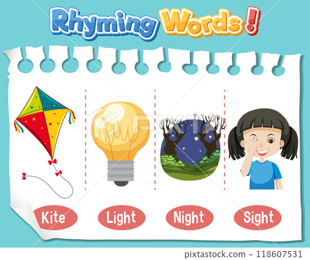 Rhyming Words for Kids Rhyming Words for Kids 118607531