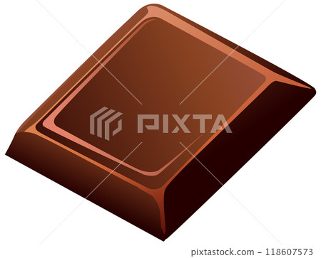 Delicious Chocolate Bar Illustration 118607573