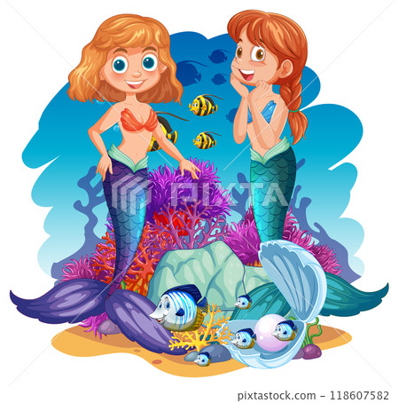 Mermaid Friends Underwater Adventure 118607582