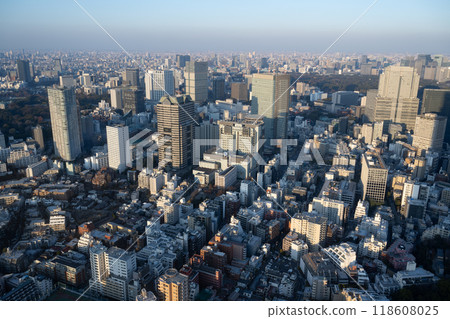 赤坂地區鳥瞰圖（從六本木上空俯瞰，2023 年 12 月） 118608025