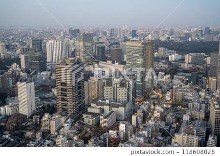 Aerial view of Akasaka area (from above Roppongi, December 2023) Aerial view of Akasaka area (from above Roppongi, December 2023) 118608028