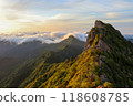 Sunrise from the top of Mount Ishizuchi 118608785