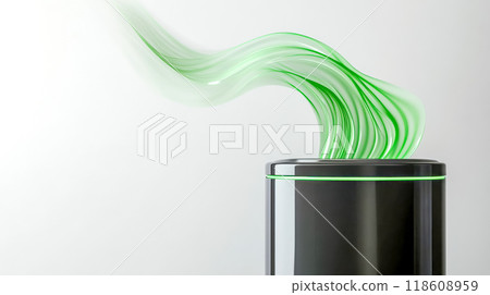 Green energy flowing into a battery using wireless technology Green energy flowing into a battery using wireless technology 118608959