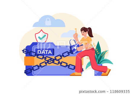 New years Eve Illustration concept. Flat illustration isolated on white background 118609335