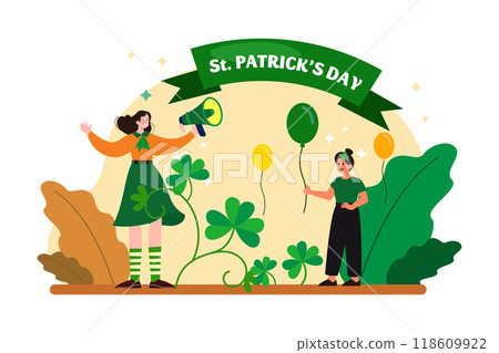 Valentines Day Illustration concept. Flat illustration isolated on white background 118609922