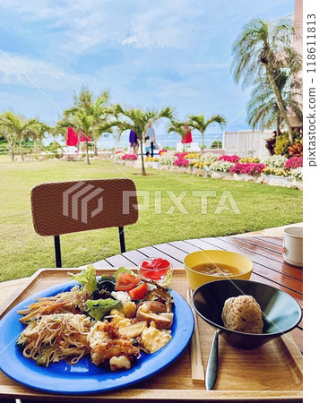 宮古島酒店早餐和海岸風光 宮古島酒店早餐和海岸風光 118611813