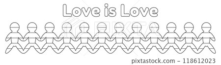 Love is Love LGBT Coloring Page for Equality Love is Love LGBT Coloring Page for Equality 118612023