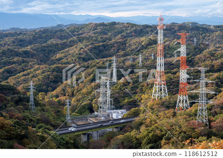 秋天的橫濱 從高取山出發的橫須賀路[逗子變電站附近] 118612512