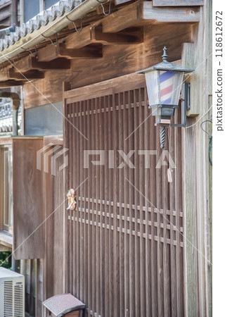 《舊東海道關宿/理髮店三色旗》三重縣/舊街景 118612672
