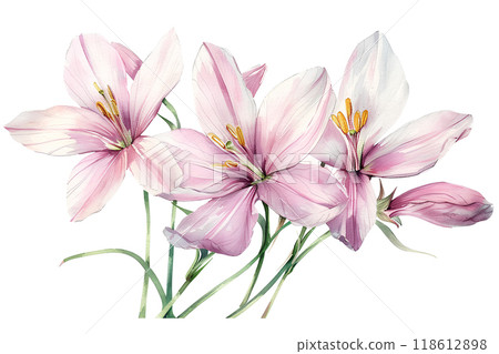 Beautiful Zephyranthes flowers 118612898