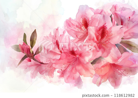 Beautiful azalea flowers 118612982