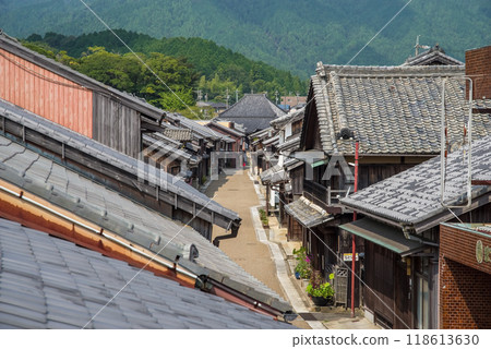 [關宿、中町的街景] 從長勢亭展望台（西側）看到的景色 118613630