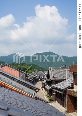 View of the townscape of Sekijuku and Nakamachi from Chokantei Observatory (Westward) 118613633