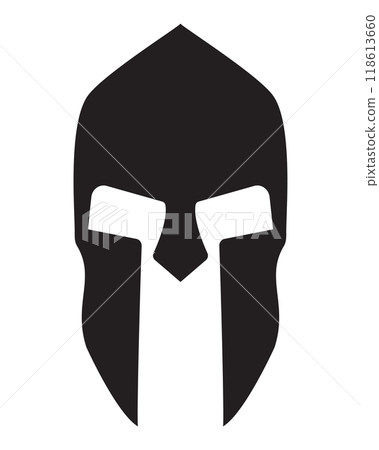 Galea silhouette icon. roman helmet isolated. Vector illustration Galea silhouette icon. roman helmet isolated. Vector illustration 118613660
