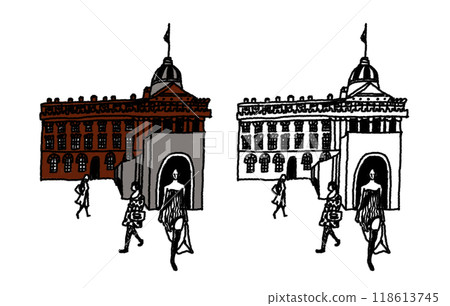 Buildings, squares and people Buildings, squares and people 118613745
