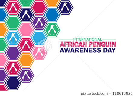 International African Penguin Awareness Day, background 118613925