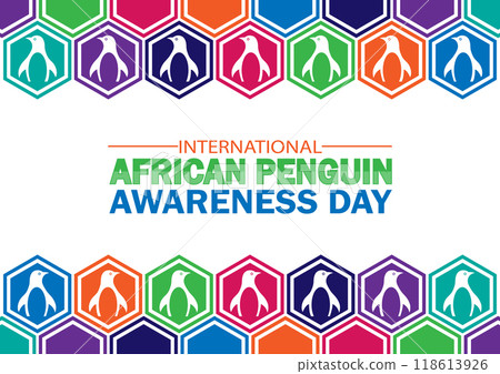 International African Penguin Awareness Day Vector illustration 118613926