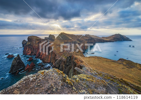 Madeira Island landscape. Ponta do Sao Lourenco. Madeira, Portugal 118614119