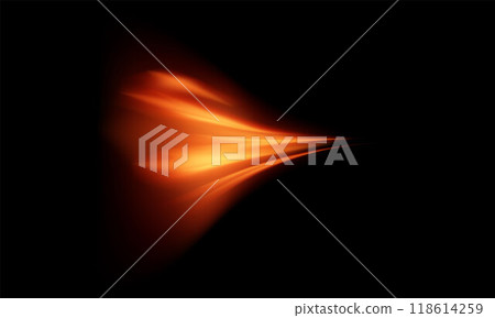 Wind effect, air steam, orange air flow wave vector effect, realistic wind stream, fumes motion, bright blur vapor spray 118614259