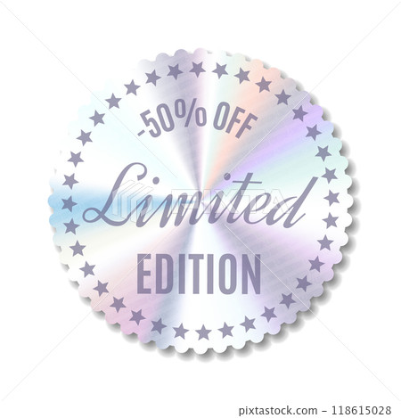 Hologram Neon Sticker, Label with Holographic effect. Isolated Shiny Rainbow Emblem, Holographic vector stickers. Sticker shape Png Hologram Neon Sticker, Label with Holographic effect. Isolated Shiny Rainbow Emblem, Holographic vector stickers. Sticker shape Png 118615028