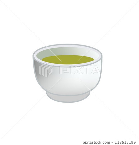 Illustration of a teacup with tea Illustration of a teacup with tea 118615199