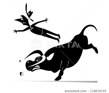 bull, buffalo, vector 118616145