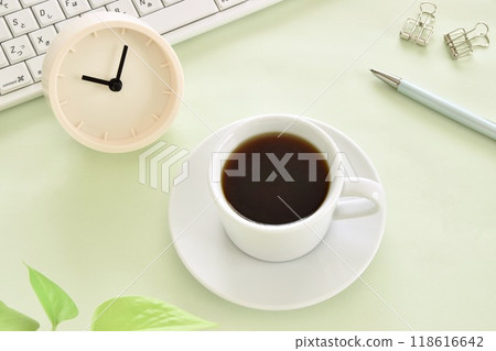 Coffee break while working on a computer Coffee break while working on a computer 118616642