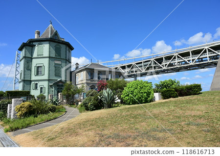 國父紀念館(重要文化財產)和明石海峽大橋 國父紀念館(重要文化財產)和明石海峽大橋 118616713
