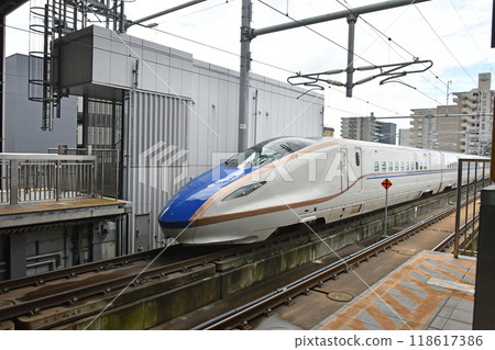 Hokuriku Shinkansen Toyama prefecture Toyama city Hokuriku Shinkansen Toyama prefecture Toyama city 118617386