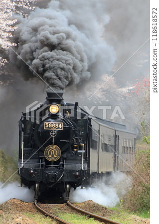 "SL Hitoyoshi" running near Nishihitoyoshi (JR Kyushu) 118618572