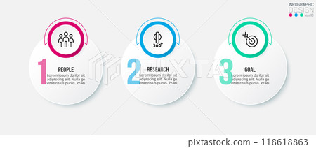 Infographic template business concept with step. 118618863
