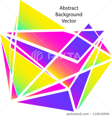 Modern neon abstract shapes isolated on white background vector illustration. Minimal futuristic trendy graphic design with space for your text image banner poster card post story flyer party cove 118618940