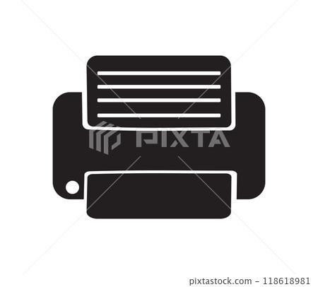 Print icon . printer icon vector. Print icon . printer icon vector. 118618981