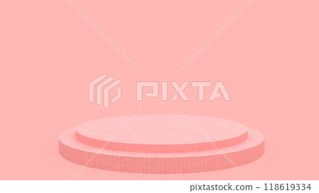 The pastel plate for present or advertising concept 3d rendering. 118619334