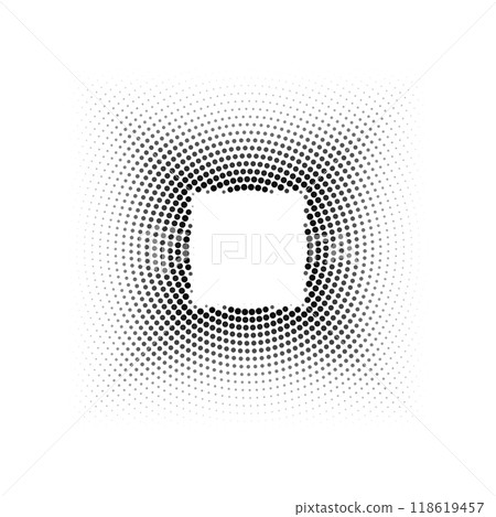 Vector halftone squares for your design. Black rectangles on white background. Vector halftone squares for your design. Black rectangles on white background. 118619457