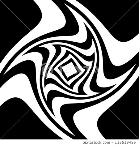 Abstract black and white background. Vector geometric pattern. Eps 10 118619459