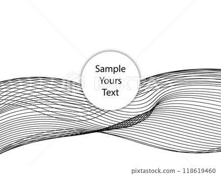 Wave Lines Pattern Abstract Background. Vector. Eps 10 118619460