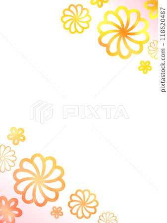 日式花紋花背景素材 日式花紋花背景素材 118620487
