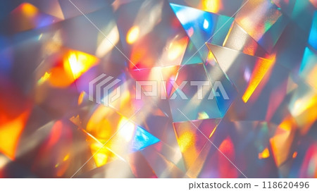 Colorful abstract prism light reflections Colorful abstract prism light reflections 118620496