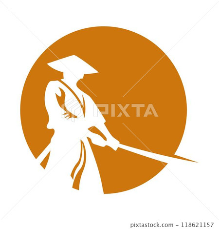 Samurai logo icon design Samurai logo icon design 118621157
