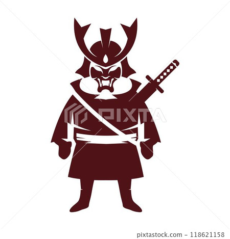 Samurai logo icon design 118621158