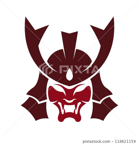Samurai logo icon design 118621159