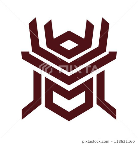 Samurai logo icon design Samurai logo icon design 118621160