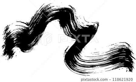 Dry Brush Grunge Wave Stroke Texture 118621920